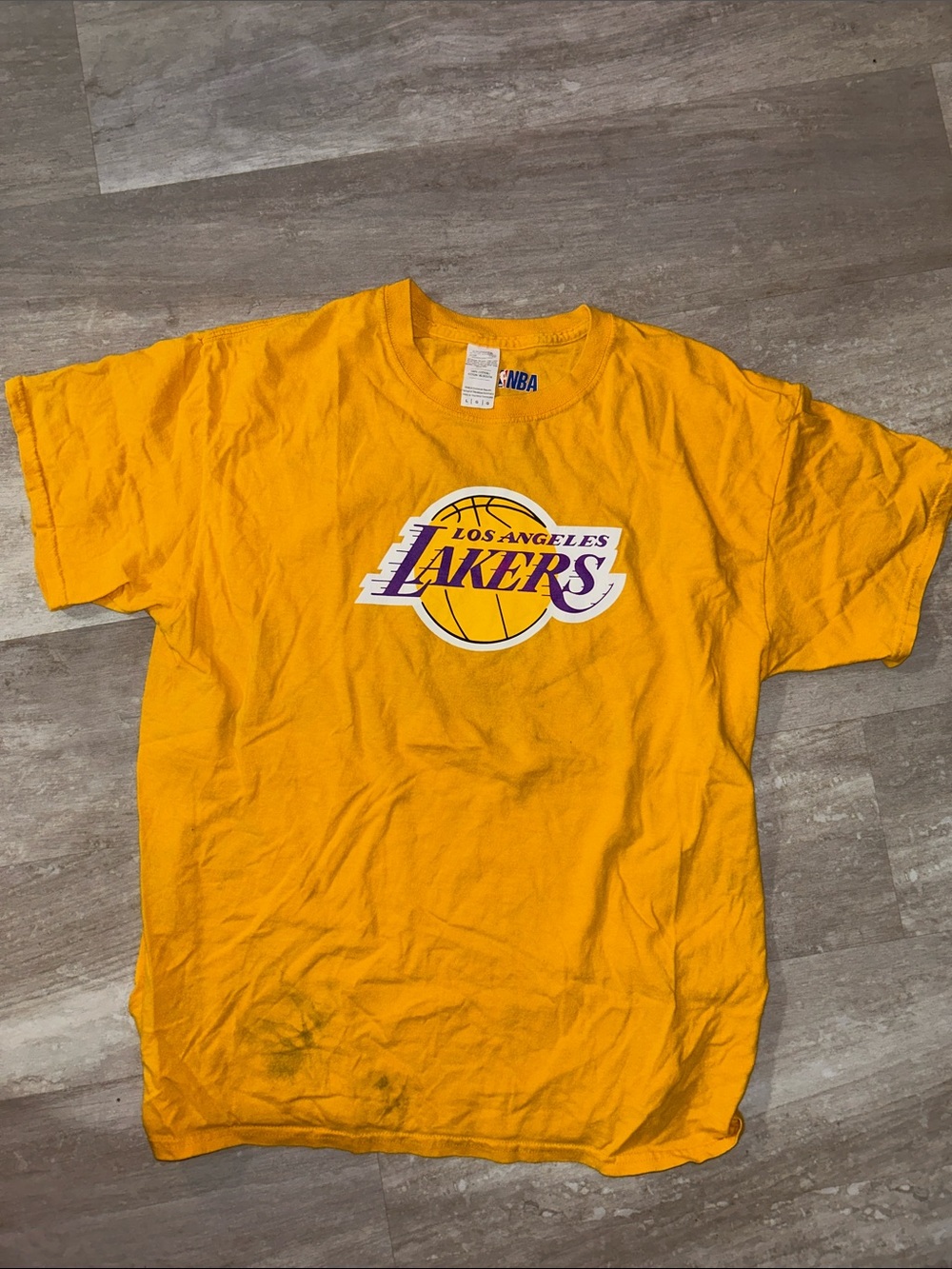 NBA Los Angeles Lakers Gold and Purple Logo Tee